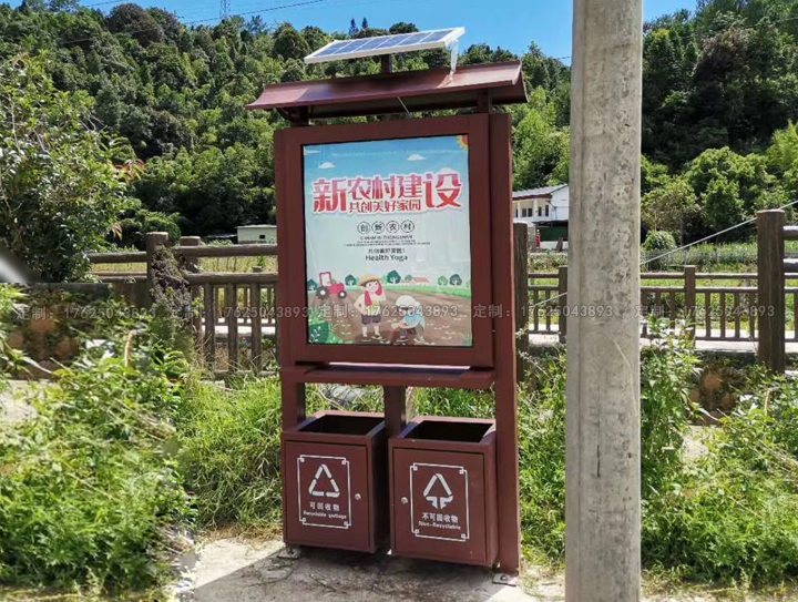 廣告位垃圾桶三（可加太陽(yáng)能、滾動(dòng)系統(tǒng)）